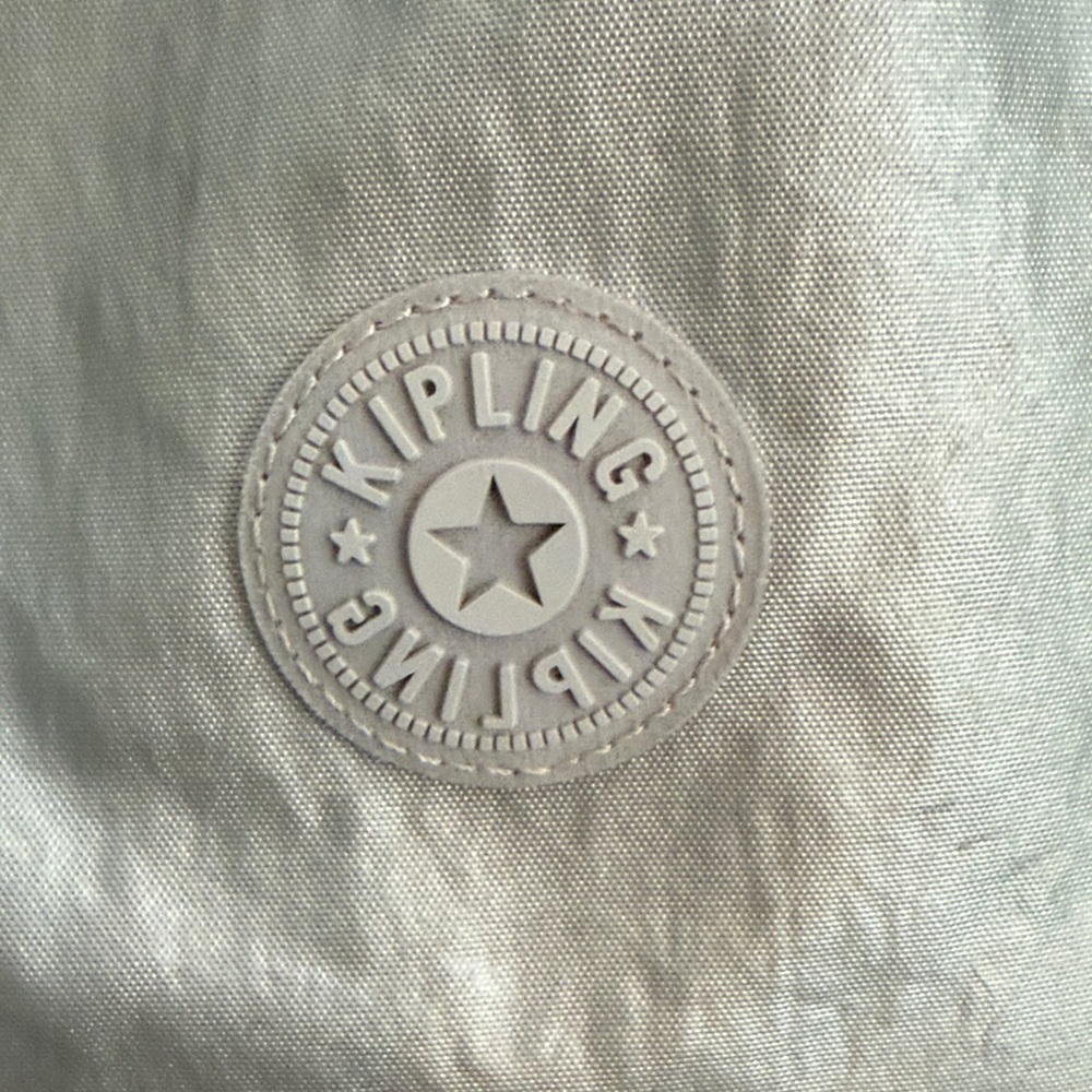 Kipling Metallic Silver Backpack - Picture 3 of 16